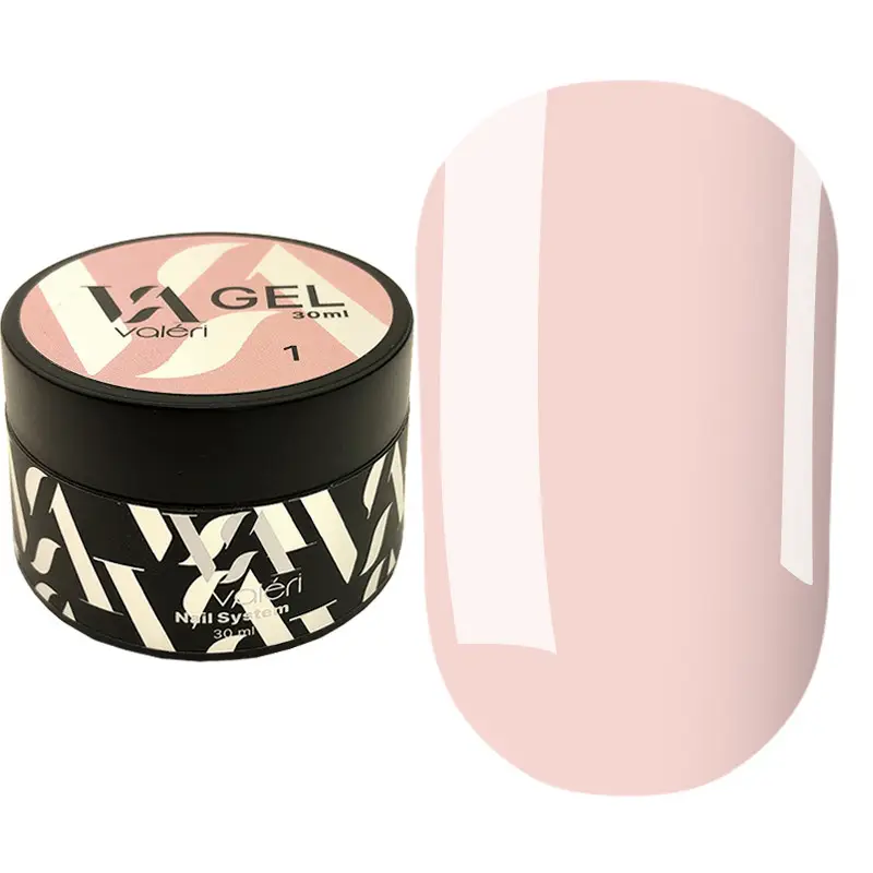 ГЕЛЬ ДЛЯ нарощення VALERI BUILDER GEL NUDE 1, 30 МЛ
