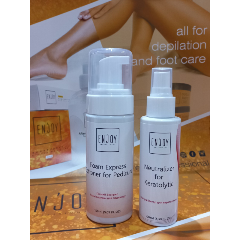 Пінний експрес-розм“якшувач для педикюру Foam express softener for pedicure Enjoy 150 мл.