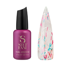 ТОП ДЛЯ ГЕЛЬ-ЛАКУ БЕЗ ЛІПКОГО ШАРУ STEFFANI TOP SALUTE 03 ЗІ СТРУЖКОЮ. 9 мл