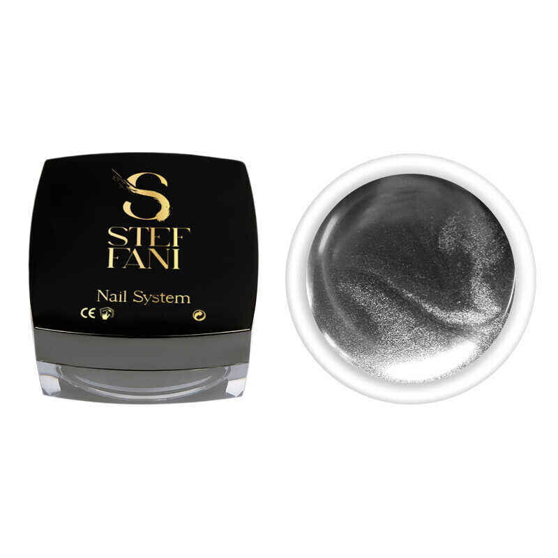 ГЕЛЬ-ФАРБА STEFFANI METAL GEL SILVER. СРІБЛО. 5 МЛ