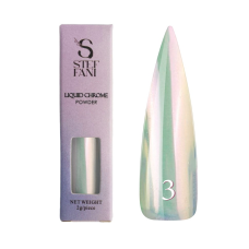 РІДКЕ ВТИРАННЯ ДЛЯ НІГТІВ STEFFANI LIQUID CHROME POWDER 03. РОЖЕВИЙ. 2 Г