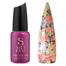 Гель-лак Steffani Confetti Glitter №02, 5 мл