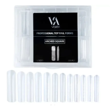 Верхні форми для нарощування Valeri Top Nail Forms Arched Square 120 шт original