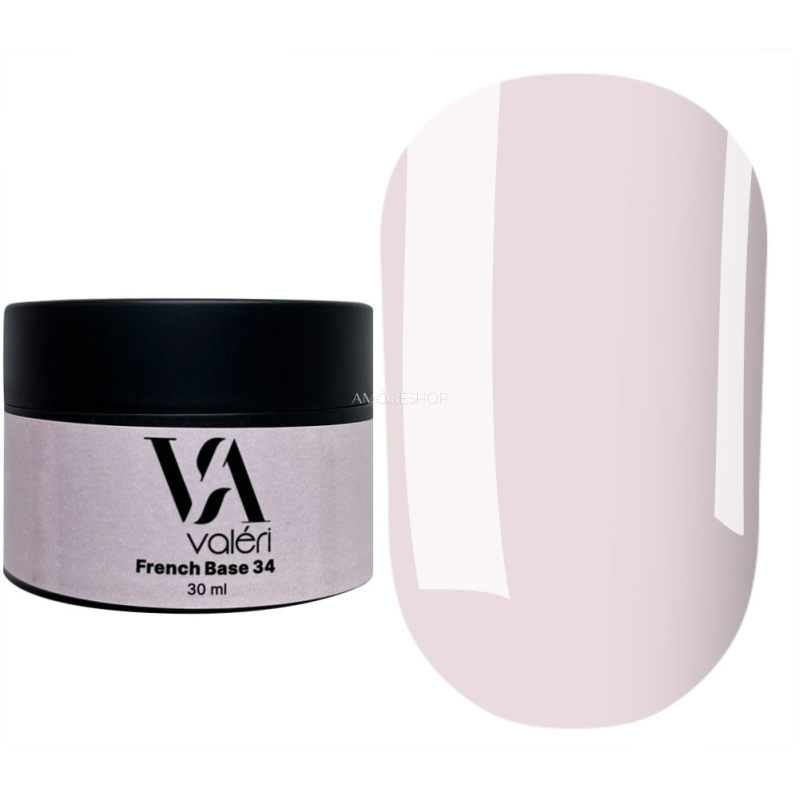 Valeri French base №034 (молочно-ліловий), 30 мл