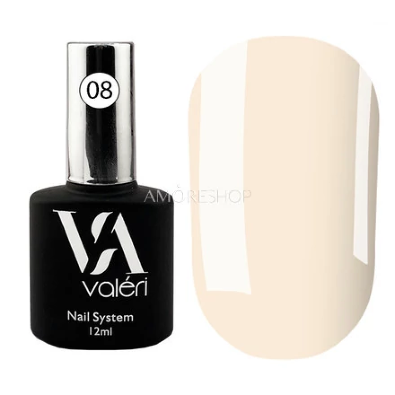 Valeri База для нігтів French Base 008 (світлий рожево-бежевий, емаль), 12 мл
