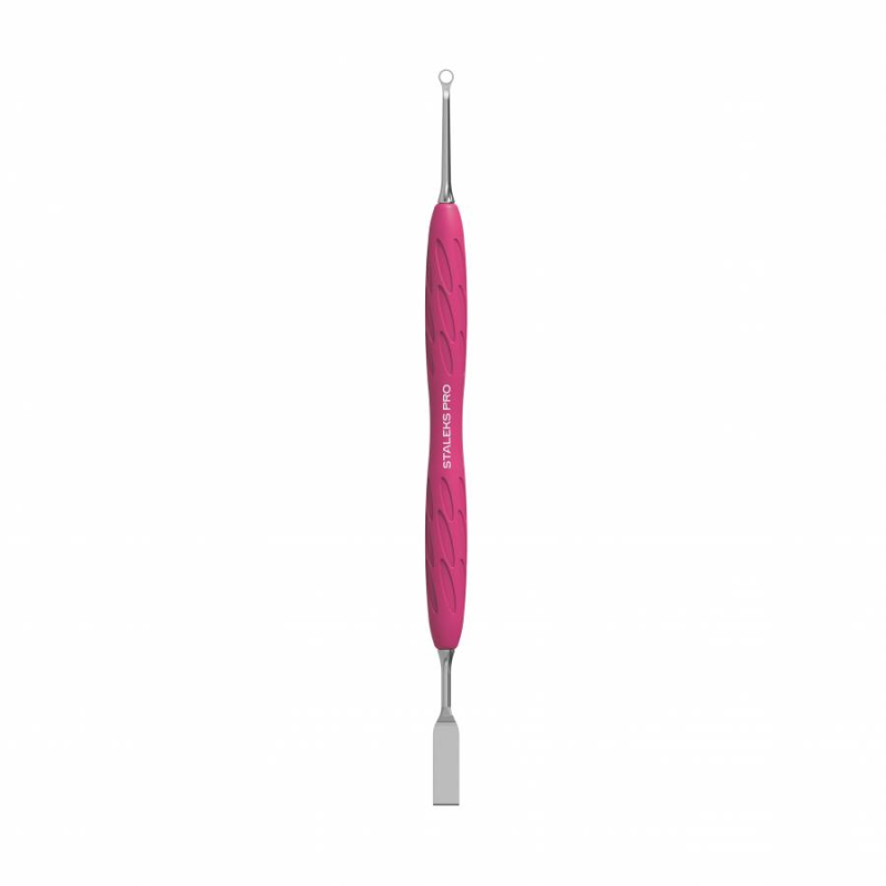 Лопатка манікюрна Сталекс Staleks Gummy з силіконовою ручкою UNIQ 11 TYPE 1 (пушер плоский прямий + кільце)