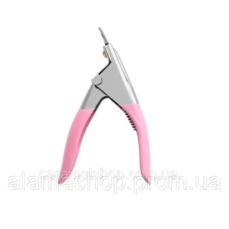 Тіпсоріз Paie ProfessionalМеталевий типсоріз (каттер, кусачки) для обрізки штучних нігтів, рожевий