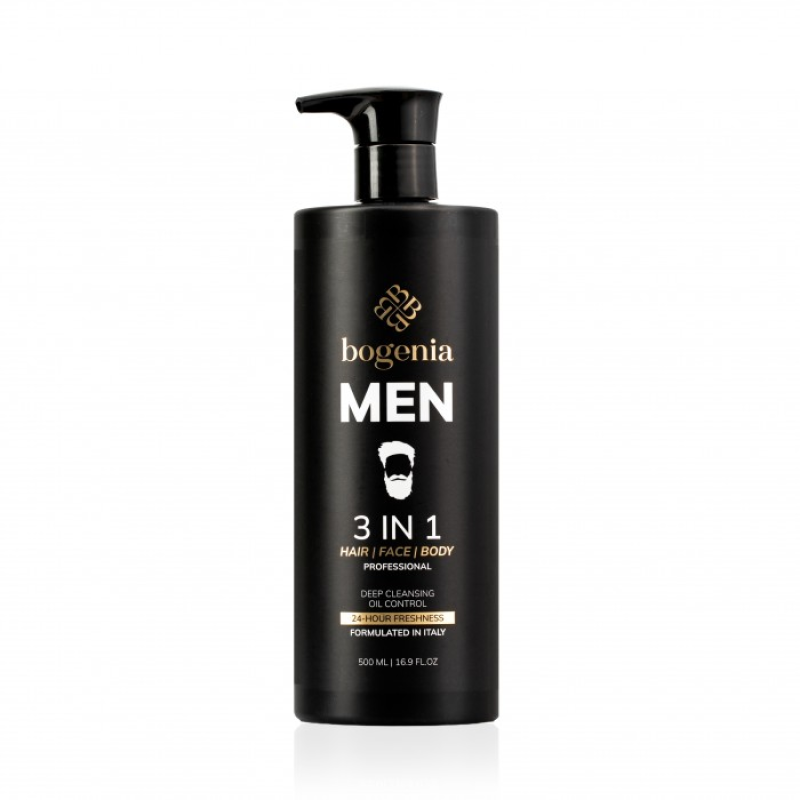 Чоловічий засіб Men 3 in 1 Hair Face Body Wash Bogenia